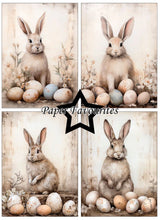 Charger l'image dans la galerie, Bloc de papier A6 "Easter Bunny" - Paper Favourites (PFA609)