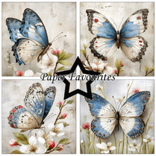 Charger l'image dans la galerie, Bloc Papier 15x15 cm "Grunge Butterflies" - Paper Favourites (PF561)