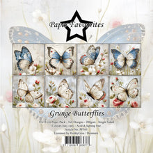 Charger l'image dans la galerie, Bloc Papier 15x15 cm Grunge Butterflies - Paper Favourites
