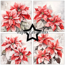 Charger l'image dans la galerie, Bloc de papier 15x15 cm Poinsettia - Paper Favourites (PF554)
