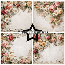 Charger l'image dans la galerie, Bloc de papier 15x15 cm "Vintage Flowers" - Paper Favourites (PF567)