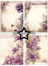 Charger l'image dans la galerie, Bloc Papier A6 "Vintage Mauve" - Paper Favourites (PFA575)