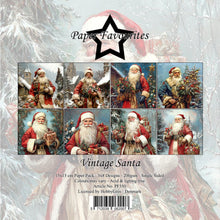 Charger l'image dans la galerie, Bloc de papier 15x15 cm Père Noël vintage - Paper Favourites (PF550)