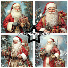 Charger l'image dans la galerie, Bloc de papier 15x15 cm Père Noël vintage - Paper Favourites (PF550)