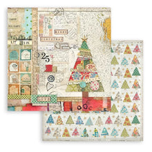Charger l'image dans la galerie, Christmas Patchwork - feuille poinsettias et ruban rouge fond crème