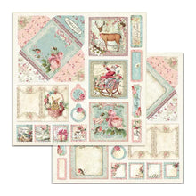 Charger l'image dans la galerie, Bloc Papier" Pink Christmas" 15x15 cm - Stamperia (SBBXS07)