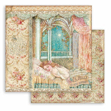 Charger l'image dans la galerie, Bloc papier 20x20cm Sleeping Beauty - 10 feuilles recto-verso - Stamperia (SBBS38) - DESTOCKAGE
