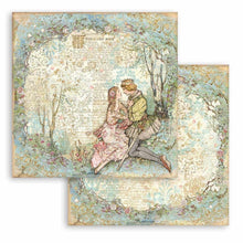 Charger l'image dans la galerie, Bloc papier 20x20cm Sleeping Beauty - 10 feuilles recto-verso - Stamperia (SBBS38) - DESTOCKAGE