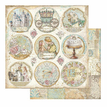 Charger l'image dans la galerie, Bloc papier 20x20cm Sleeping Beauty - 10 feuilles recto-verso - Stamperia - DESTOCKAGE