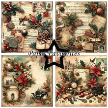 Charger l'image dans la galerie, Bloc Papier 15x15 cm "Vintage Christmas" - Paper Favourites (PF505)