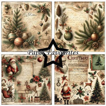 Charger l'image dans la galerie, Bloc Papier 15x15 cm "Vintage Christmas" - Paper Favourites (PF505)