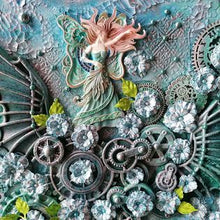 Charger l'image dans la galerie, đŠ Cadre "LâEnvolĂ©e" â Ćuvre Mixed Media Steampunk Féérique (PiĂšce Unique)