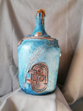 Charger l'image dans la galerie, "Navigate" - Dame Jeanne Décorative Marine Steampunk (pièce unique)