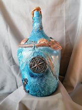 Charger l'image dans la galerie, "Navigate" - Dame Jeanne Décorative Marine Steampunk (pièce unique)