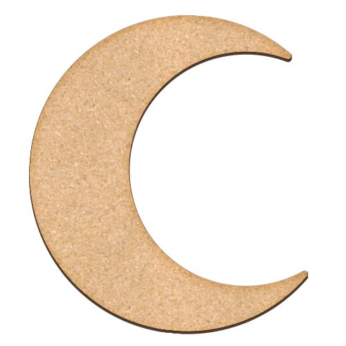 Lune Bois à Décorer (FDDAB-079) - Fabrika Decoru - 27,5x30cm