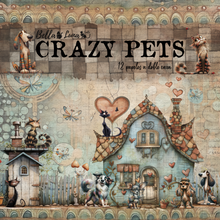 Charger l'image dans la galerie, Bloc 20x20 "Crazy Pets" - Bella Luna Crafts
