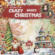 Charger l'image dans la galerie, Bloc Papier 20x20 cm Crazy Christmas Basics - Bella Luna Crafts (BLC-0068/S)
