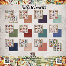 Charger l'image dans la galerie, Bloc Papier 20x20 cm "Crazy Christmas Cut-Outs" - Bella Luna Crafts (BLC-0068/R)
