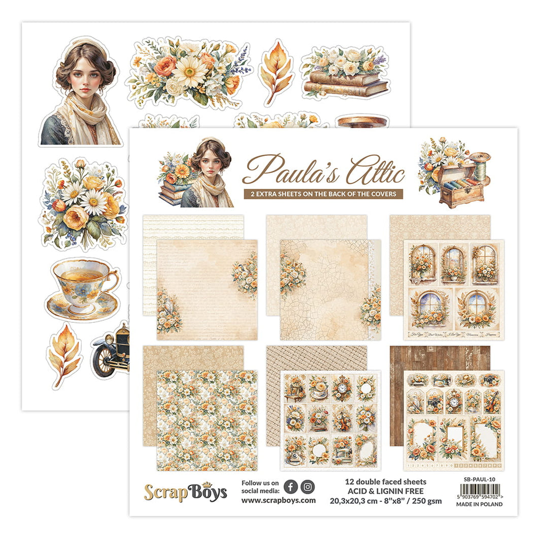Paula's Attic  Ensemble de papier 15 x 15 (SB-PAUL-09)