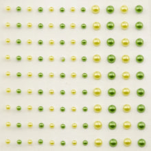 Charger l&#39;image dans la galerie, Demi-Perles Autocollantes 3mm&amp;5mm Prairie 108pcs
