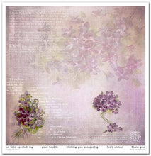 Charger l'image dans la galerie, Bloc Papier 30x30 "Flower Post Violet" - ITD Collection (SLS-044)
