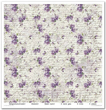 Charger l'image dans la galerie, Bloc Papier 30x30 "Flower Post Violet" - ITD Collection (SLS-044)
