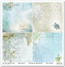 Charger l'image dans la galerie, Bloc Papier 30x30 "Courrier Fleuri - Myosotis" - ITD Collection (SLS-045)
