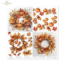 Charger l'image dans la galerie, Bloc Papier 30x30 "Couronne d'Automne" - ITD Collection (SLS-081)
