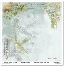 Charger l'image dans la galerie, Bloc Papier 30x30 "Courrier Fleuri - Myosotis" - ITD Collection (SLS-045)
