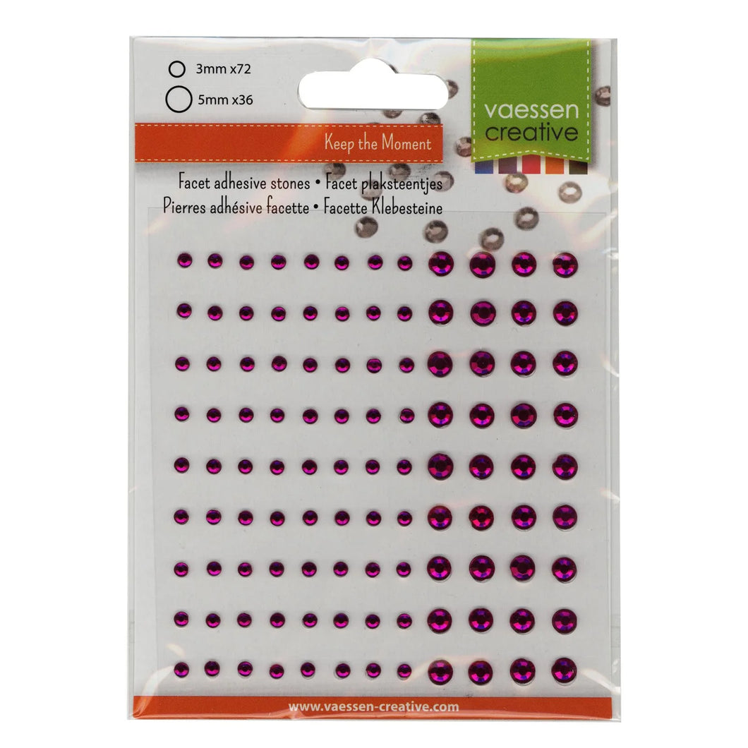 Vaessen Creative • Strass Stones Half Adhesive 3+5mm 108pcs