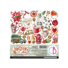 Charger l'image dans la galerie, bloc de die cuts 6x6 Christmas Vibes - CBQE057 - Ciao Bella
