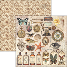 Charger l&#39;image dans la galerie, Collection  &quot;Cabinet de curiosités&quot; de Ciao Bella 20x20 cm	(CBH085)
