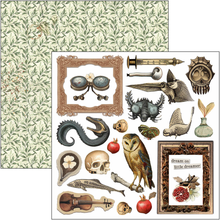 Charger l&#39;image dans la galerie, Fussy Cut Pad 15x15 cm &quot;Cabinet of curiosities&quot; de Ciao Bella ( CBQE085)
