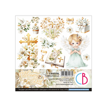 Charger l&#39;image dans la galerie, Fussy Cut Pad 15x15 cm &quot;Blessing day&quot; de Ciao Bella ( CBQE086)
