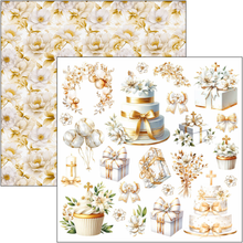 Charger l&#39;image dans la galerie, Fussy Cut Pad 15x15 cm &quot;Blessing day&quot; de Ciao Bella ( CBQE086)
