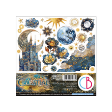 Charger l'image dans la galerie, Fussy Cut Pad 15x15 cm Céléstial de Ciao Bella ( CBQE087)
