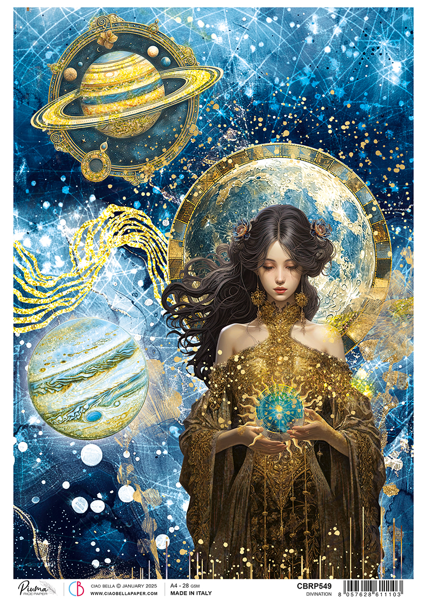 Papier de riz A4  Divination (CBRP549)