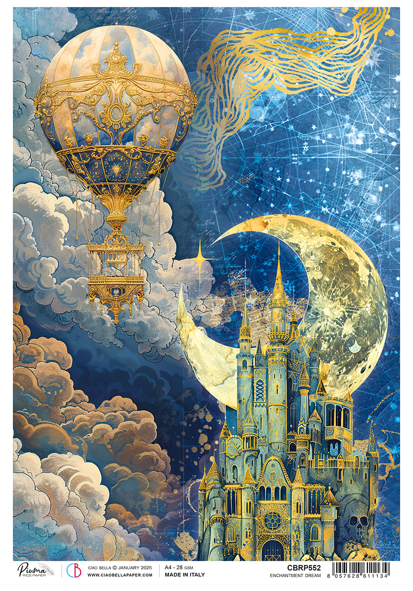 Papier de riz A4  Enchantement Dream (CBRP552)