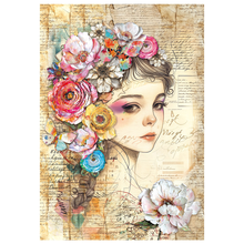 Charger l&#39;image dans la galerie, Papier de riz mixte A4, lot de 4, &quot;Quintessential&quot; de ciao bella (MF003)
