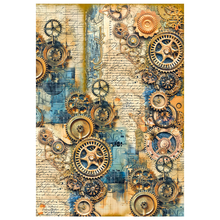 Charger l&#39;image dans la galerie, Papier de riz mixte A4, lot de 4, &quot;past time&quot; de ciao bella (MF004)

