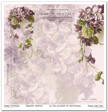 Charger l'image dans la galerie, Bloc Papier 30x30 "Flower Post Violet" - ITD Collection (SLS-044)
