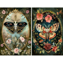 Charger l'image dans la galerie, Papier de riz A4 "Victorian Moths" 6 pièces - Craft Kreatively (CK-RP9542v2)
