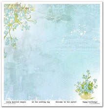 Charger l'image dans la galerie, Bloc Papier 30x30 "Courrier Fleuri - Myosotis" - ITD Collection (SLS-045)
