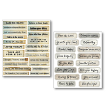 Charger l&#39;image dans la galerie, Lot de 10 autocollants &quot;Little words&quot; de ciao bella (MB001)
