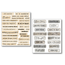 Charger l&#39;image dans la galerie, Lot de 10 autocollants &quot;Little words&quot; de ciao bella (MB001)
