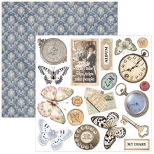 Charger l'image dans la galerie, Eastern Journey - feuille passeport vintage, papillons et cartes postales
