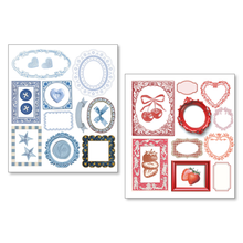 Charger l'image dans la galerie, Whisper Frames - cadres bleus et rouges, cerises et fraises
