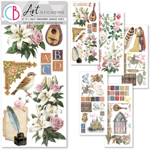 Charger l'image dans la galerie, Art Stickers "Courtly Love" - Feuilles adhésives transparentes 5/Pkg - Ciao Bella (CBI016)
