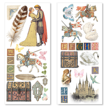 Charger l'image dans la galerie, Art Stickers "Courtly Love" - Feuilles adhésives transparentes 5/Pkg - Ciao Bella (CBI016)
