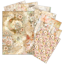 Charger l'image dans la galerie, Papiers de riz A5 "Lost in Time" x8 (MFS007) - Ciao Bella
